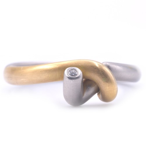 Platin diamant solitär ring - diamant,