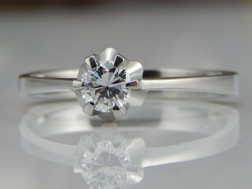 950 platin ring - platin, mit