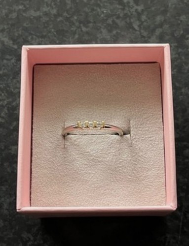 Platin gold damenring mit - ,