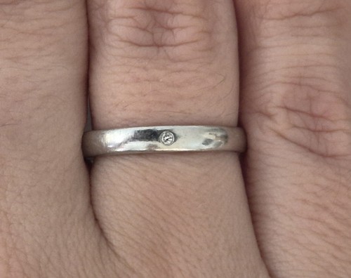 Ring 950 platin - 0,01ct, tw