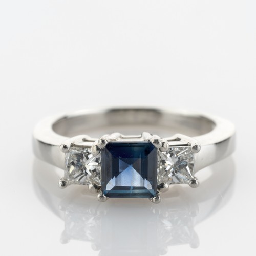 Platinring mit einem 80ct - mit, 0.80ct
