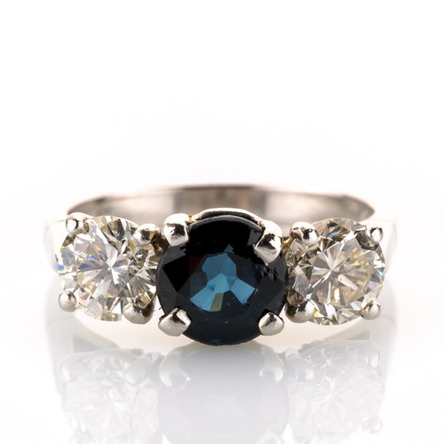Vintage ring aus platin mit - vintage,