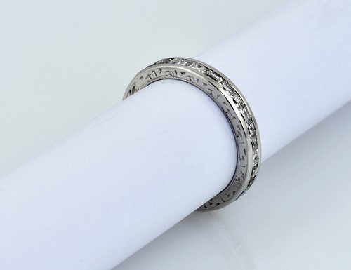 Diamant ring memoire 950 - diamant, 950/000