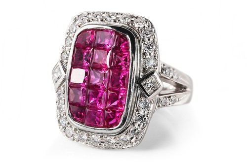 Ring rubine 81 ct - rubine, 33