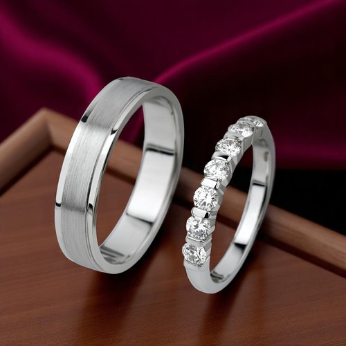 Rundschliff 950 platin diamant - rundschliff,