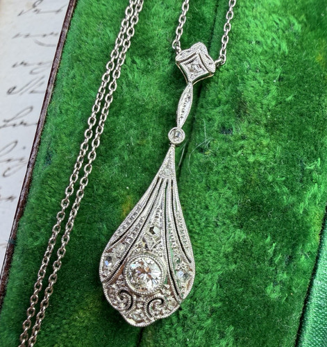 Collier 585 gold platin - collier,, gold,