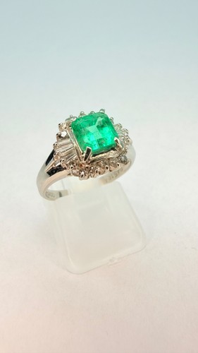 Video ring 46ct smaragd - 1.46ct, &